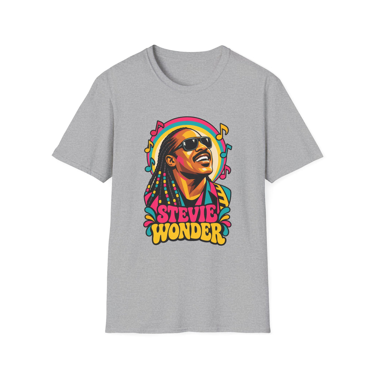 Stevie Wonder Life in Colour Music Legend Portrait T-Shirt