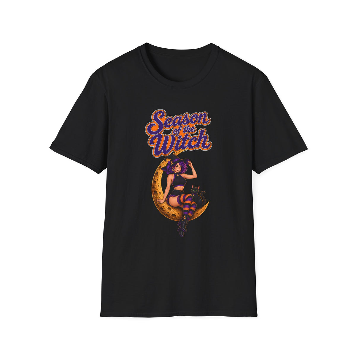 Season of the Witch T-Shirt — Retro Witch Graphic Tee for Halloween & Autumn