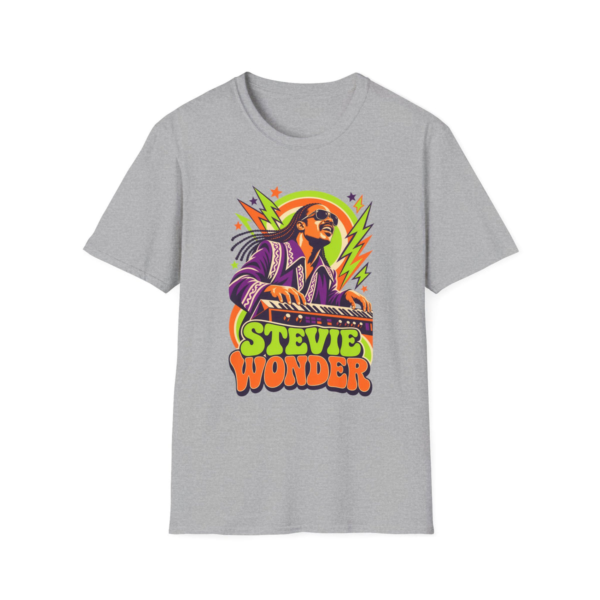 Retro Music Legend Stevie Wonder Graphic Tee