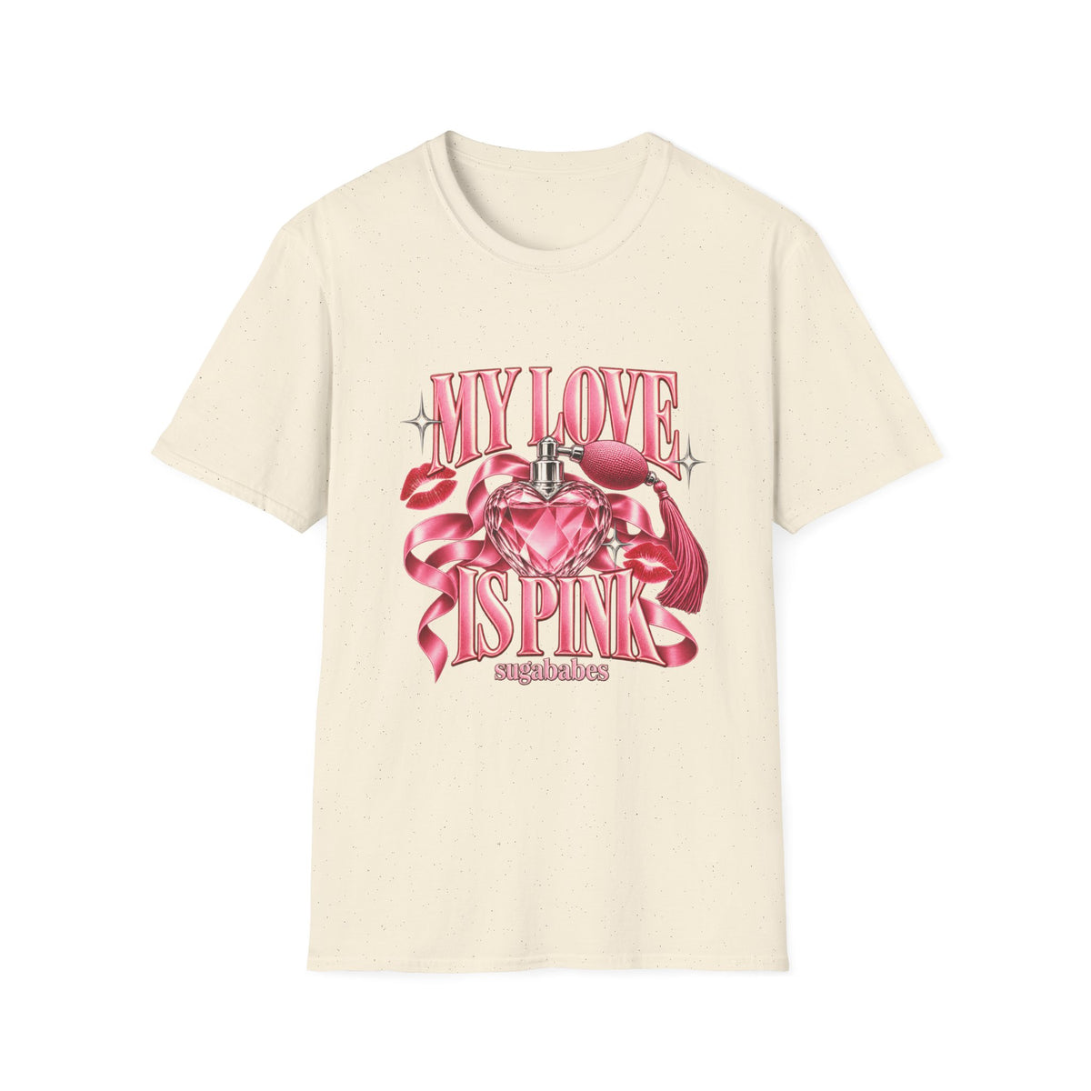 My Love Is Pink | Sugababes | Pink Heart Perfume Graphic T-Shirt