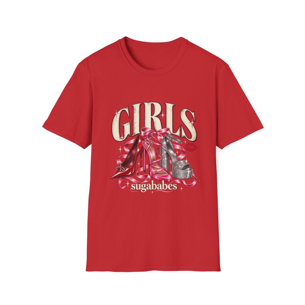 Sugababes |  Red Heels & Ribbons | Girls Night T Shirt