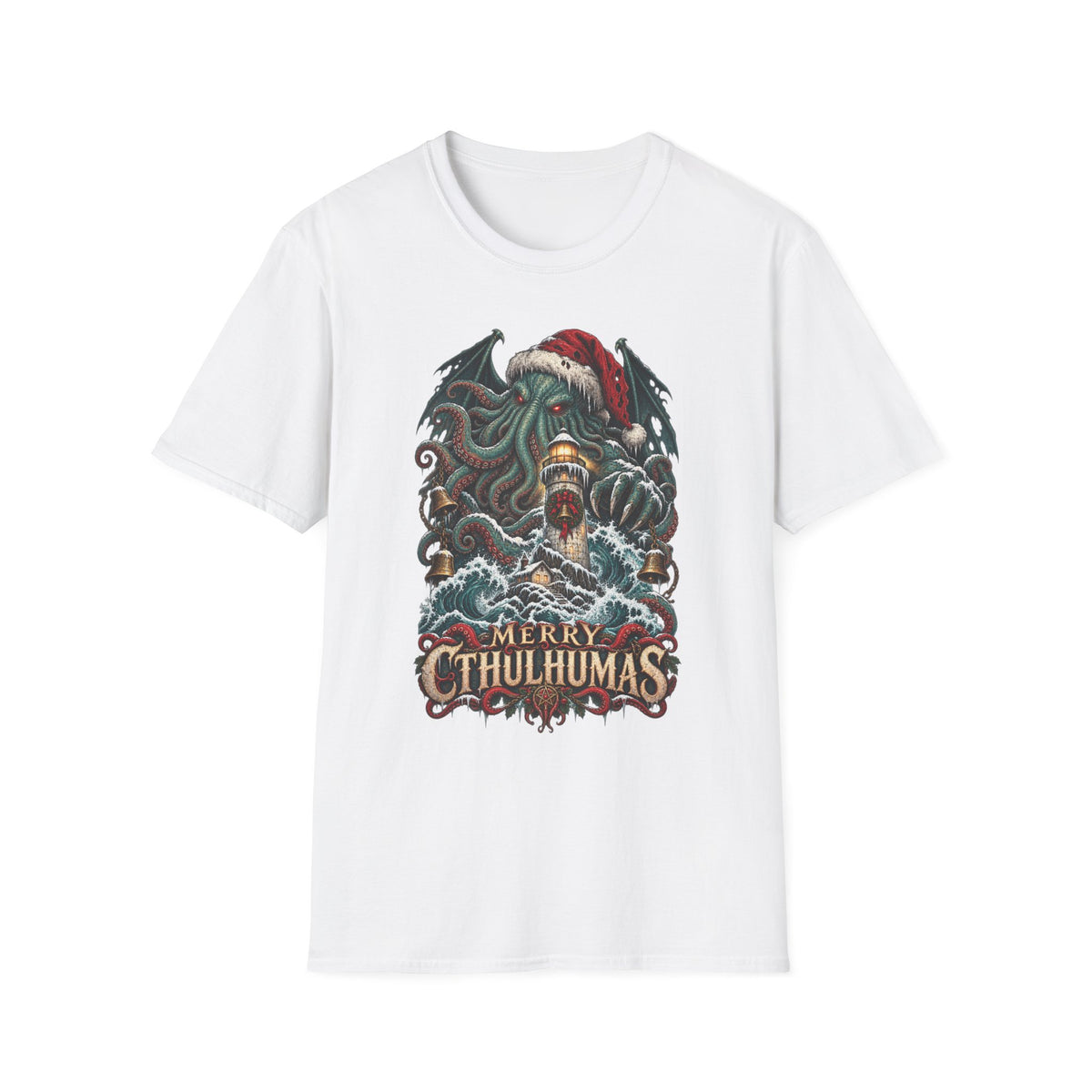 Merry Cthulhumas | Cthulhu Christmas T-Shirt