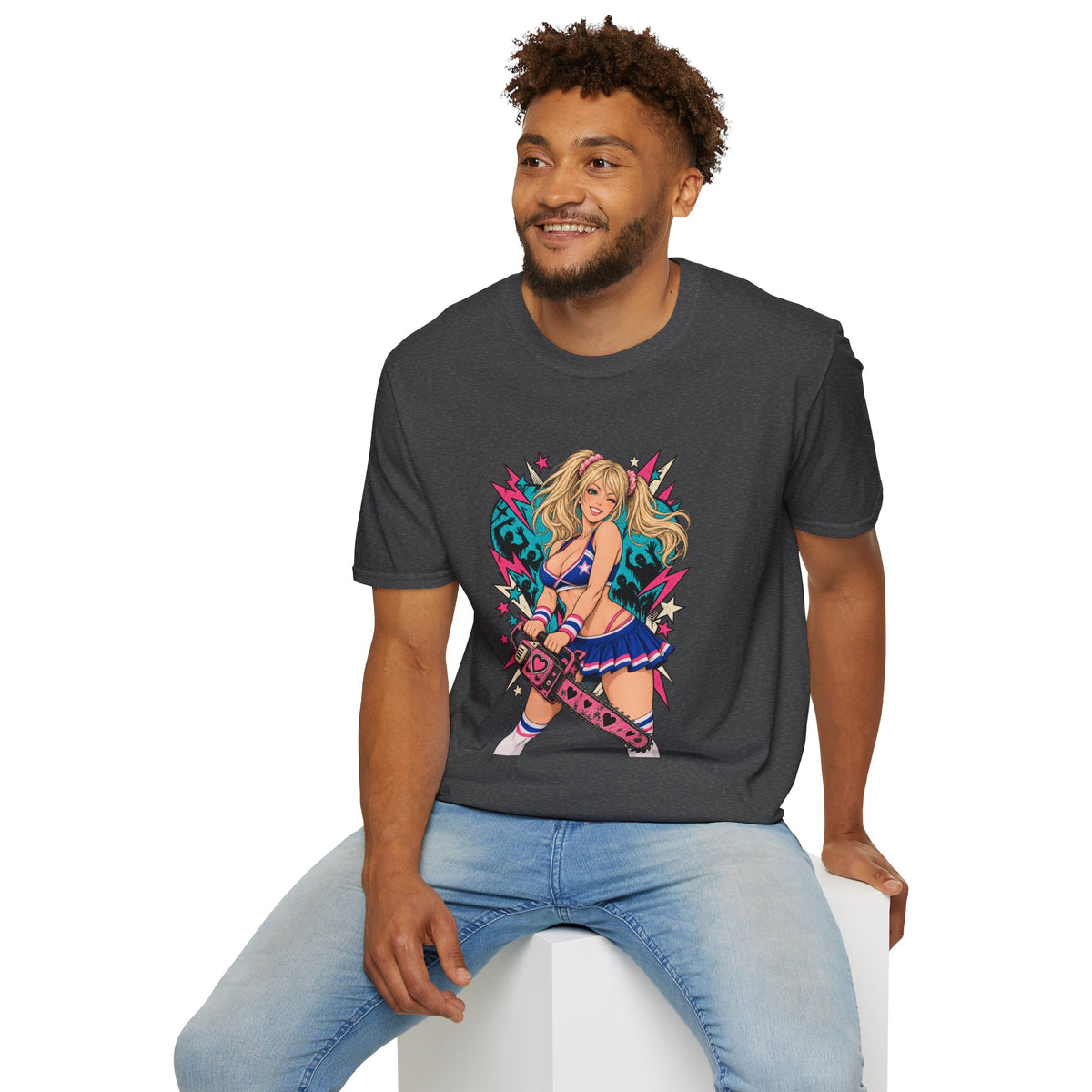Juliet Starling | Lollipop Chainsaw | Zombie Game | Sexy Pin Up Girl T Shirt