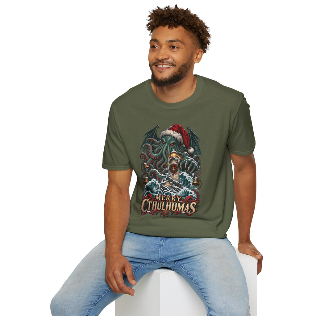 Merry Cthulhumas | Cthulhu Christmas T-Shirt