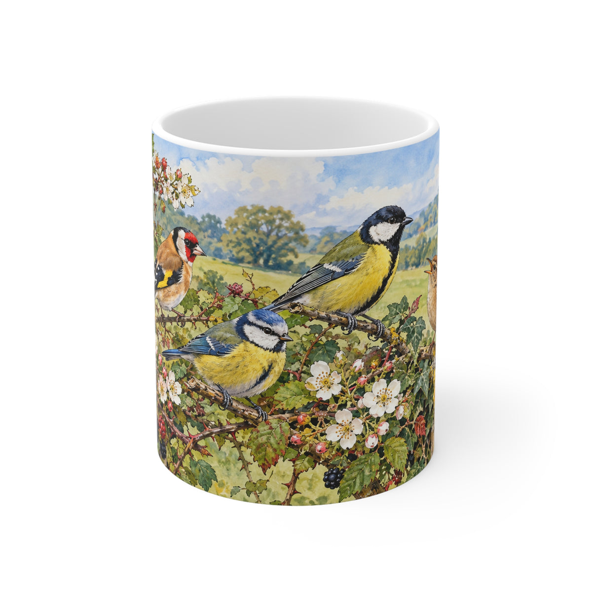 Garden Birds | Floral Bird Watcher Gift (11oz)