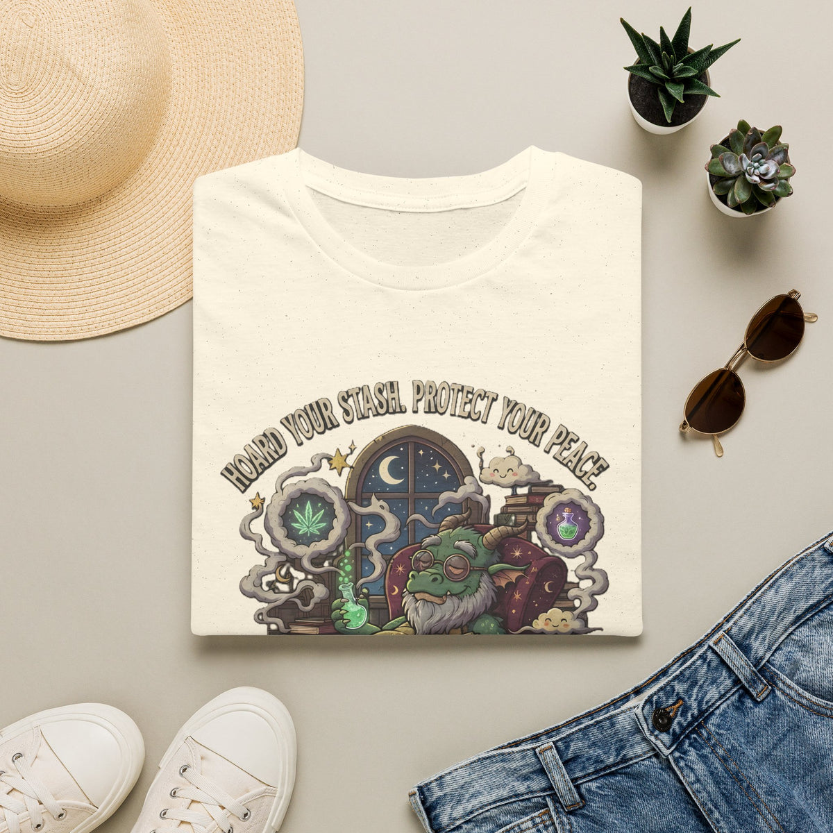 Dragon Stoner - 'Always Keep It Lit' - Psychedelic Chill Graphic Tee