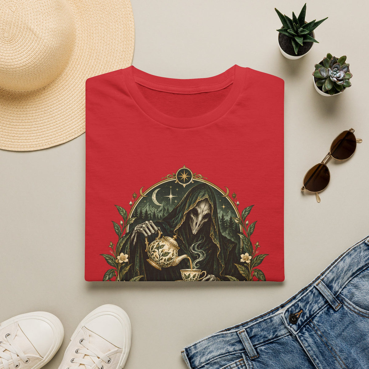 Suriel Tea Society | Freshley Brewed Gossip | ACOTAR Book Graphic T Shirt