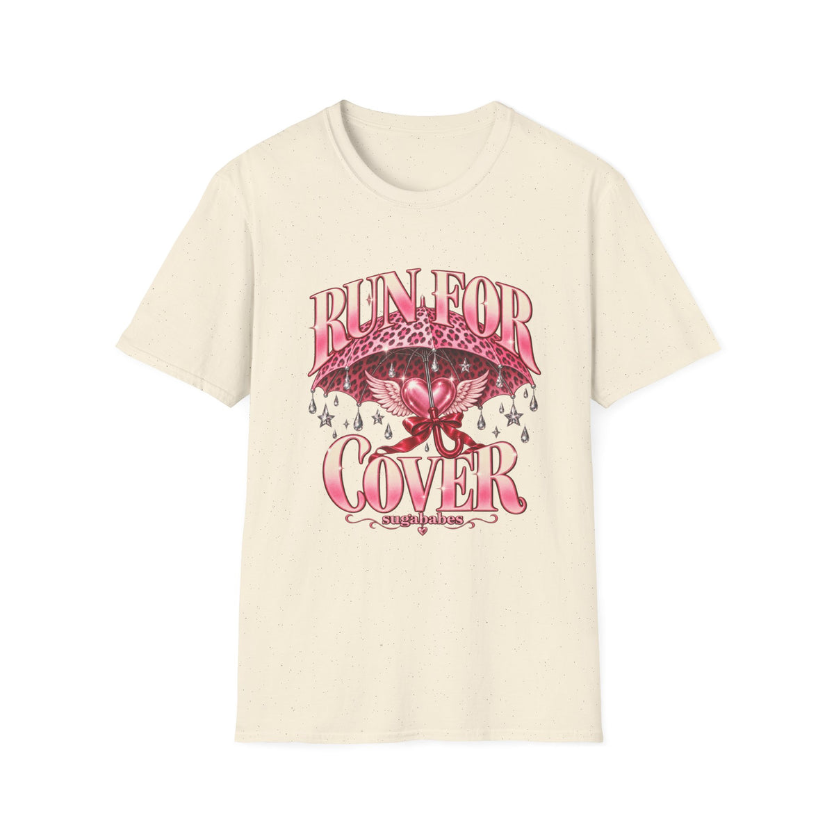 Run For Cover | Sugababes | Pink Umbrella Graphic T Shirt