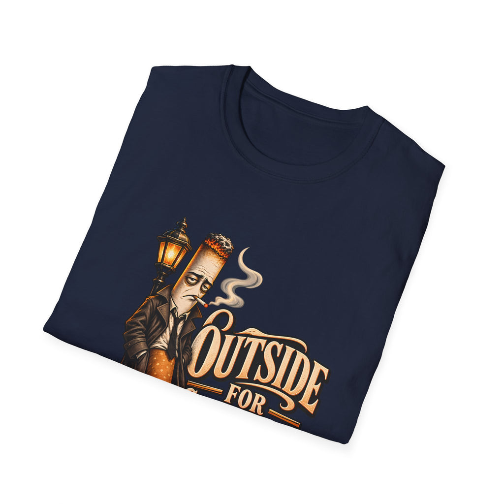 Outside for Character Development | Humorous Vintage Cigarette Graphic