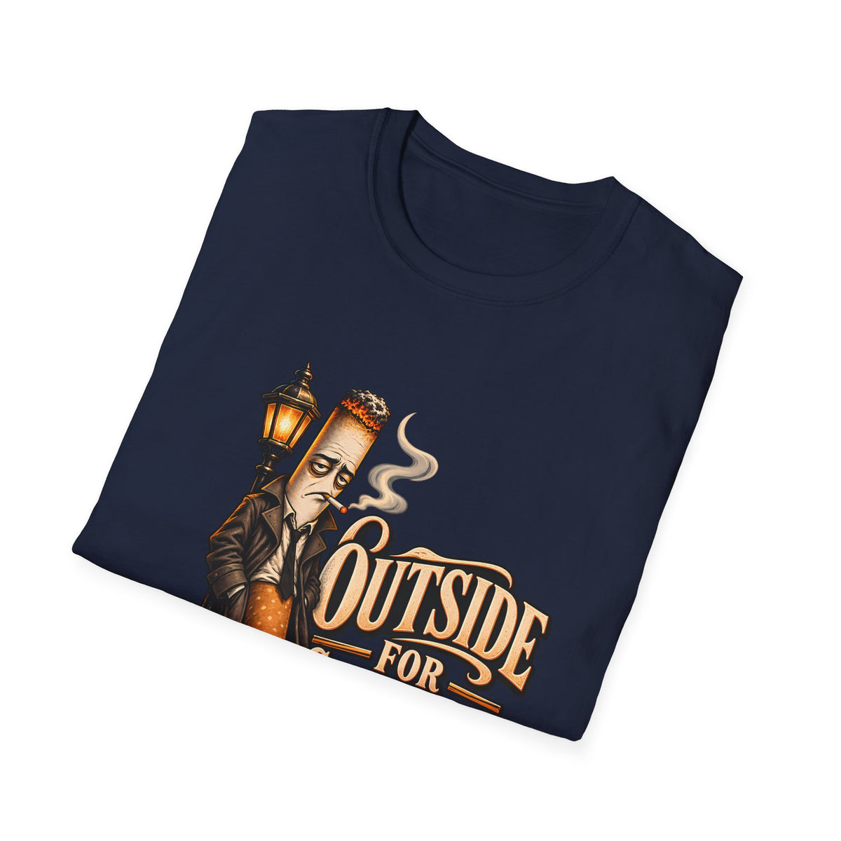 Outside for Character Development | Humorous Vintage Cigarette Graphic