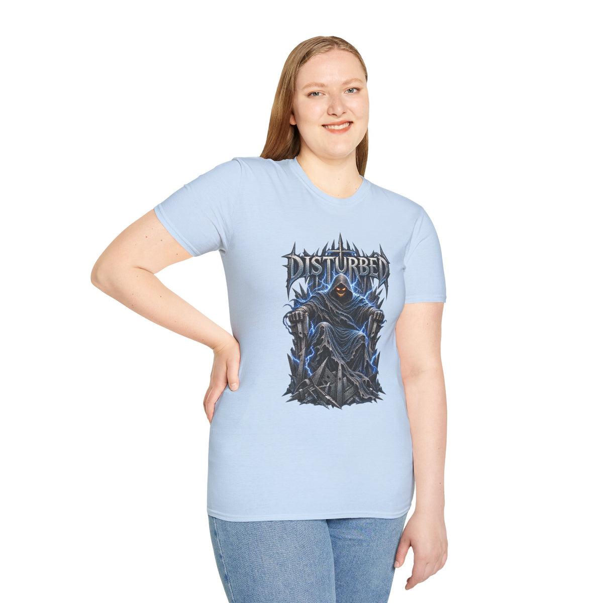 Disturbed | Storm Throne | The Guy | Grim Reaper Band T-Shirt
