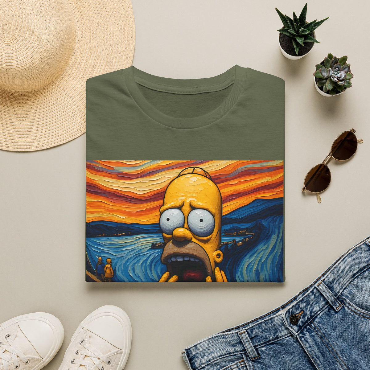 Homer Scream T-Shirt — Parody Pop Art Graphic Tee