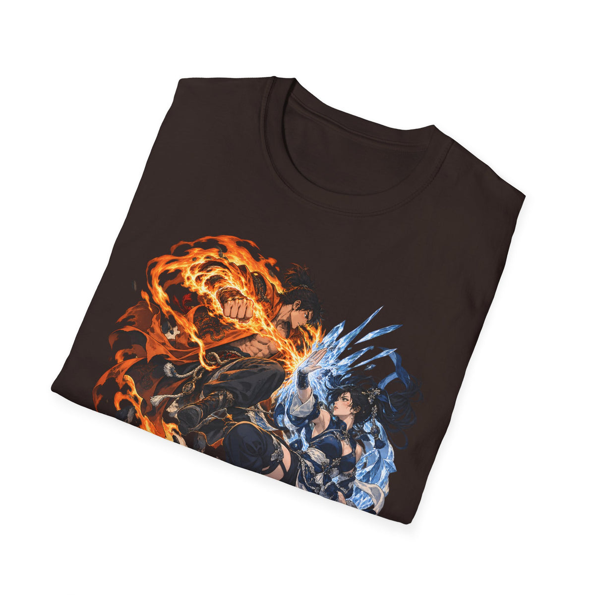 Elemental Battle | Fire vs Ice | Ninja Japanese Fantasy T-Shirt