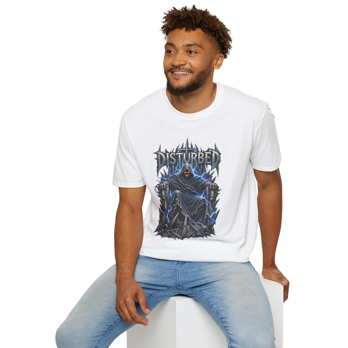 Disturbed | Storm Throne | The Guy | Grim Reaper Band T-Shirt
