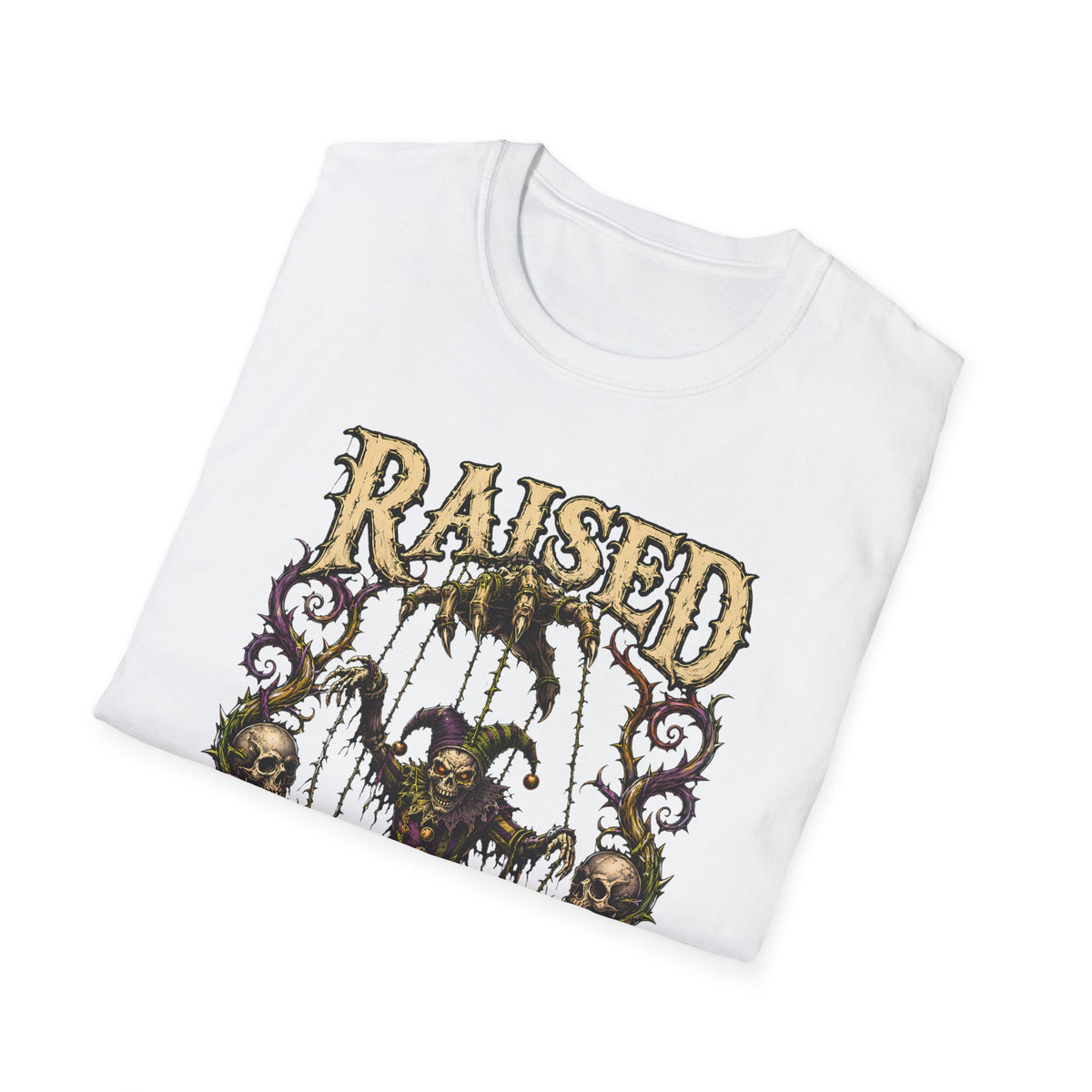 "Raised Wrong" Halloween Puppet Master Vintage Horror Graphic