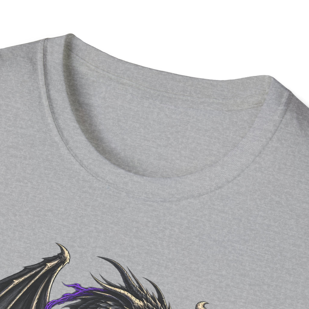 Onyx Storm Dragon T-Shirt | Book Inspired Gothic Lightning Fantasy Tee