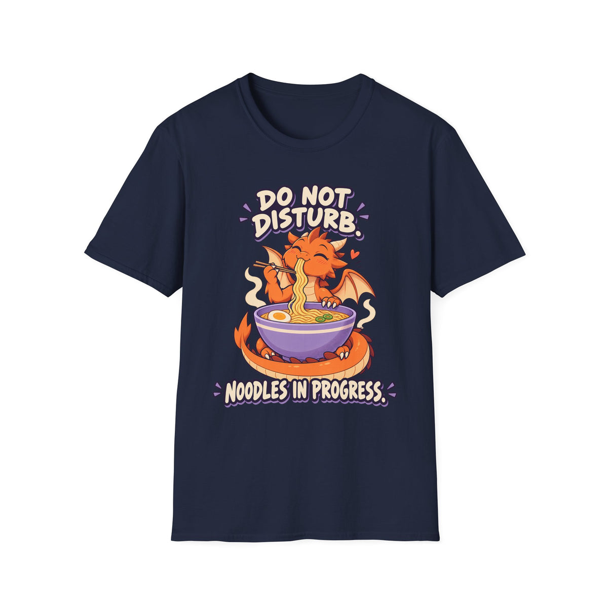 Do Not Disturb | Cute Ramen Eating Dragon Graphic Shirt