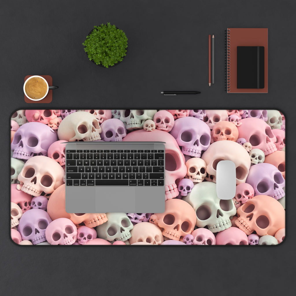 Pastel Skull Cloud | Pink and Lavender Cute Gothic Art