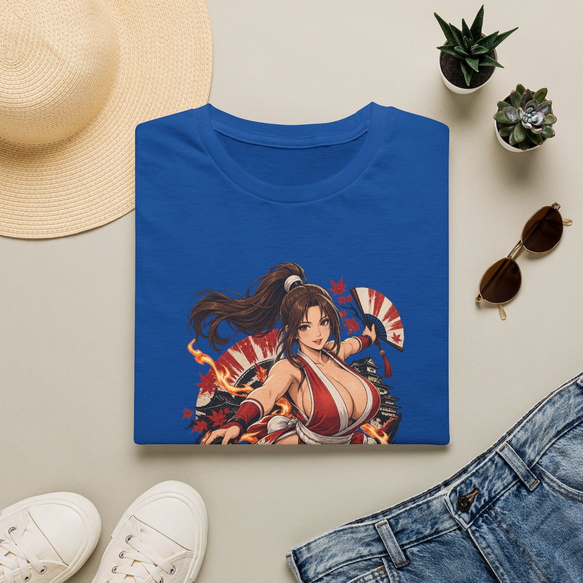 Mai Shiranui | Fatal Fury | Anime Style Pin up Girl Warrior T-Shirt