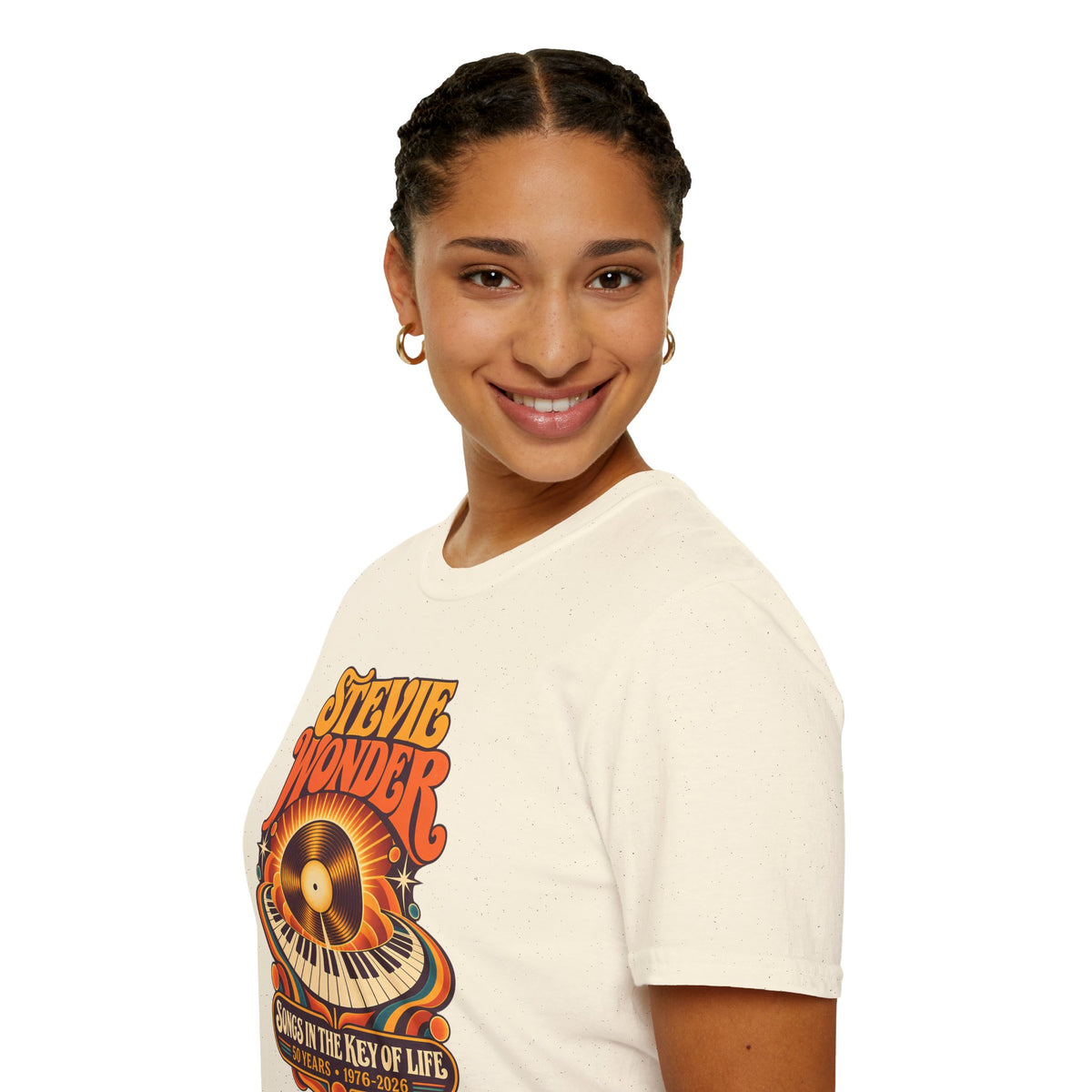 Stevie Wonder Retro Vinyl Tee - Songs In The Key Of Life Graphic T-Shirt