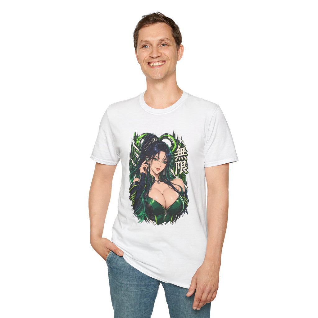 Infinity | Sexy Anime Ninja Pin Up Woman Graphic T-Shirt