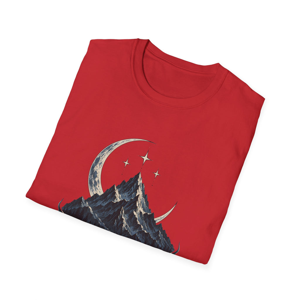 Night Court Mountain | ACOTAR Book Crescent Moon & Stars Graphic