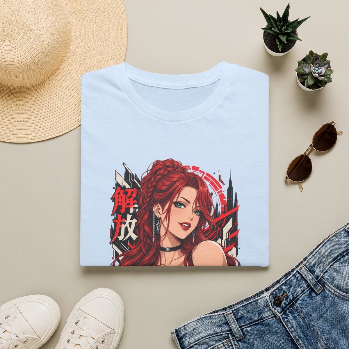 Red Widow | Sexy Anime Pin Up Girl | Waifu T-Shirt