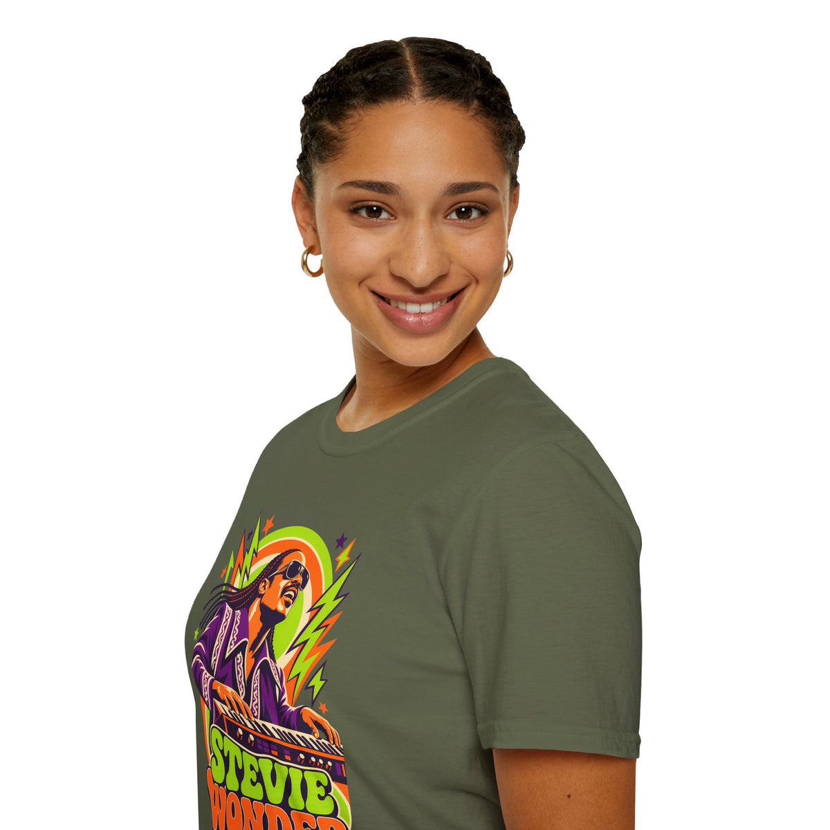 Retro Music Legend Stevie Wonder Graphic Tee