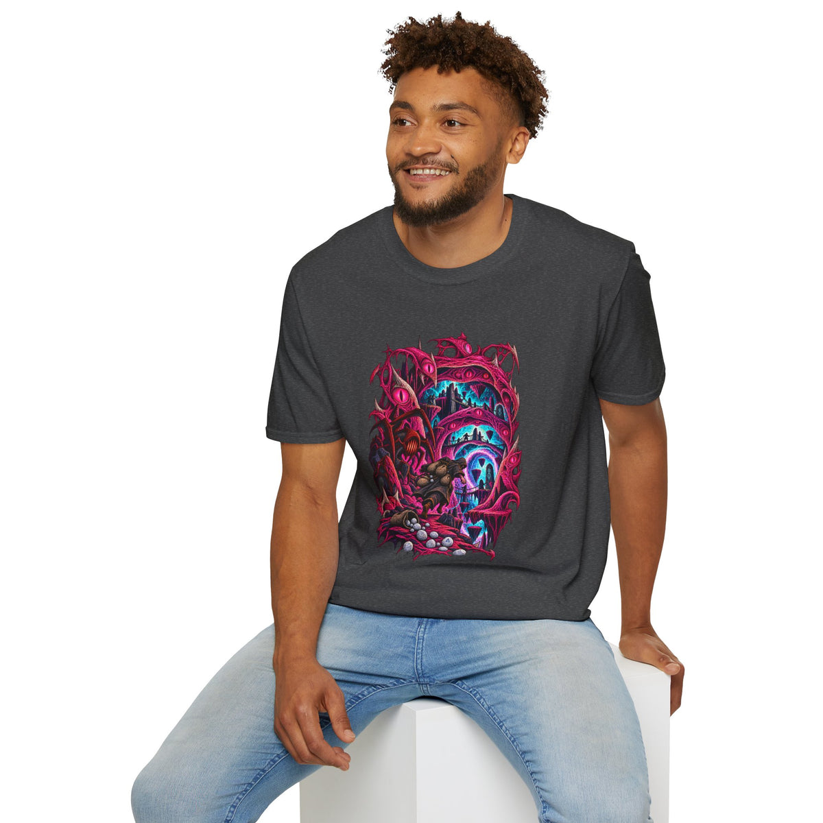 Abyssal Runecrafting | OSRS | Runescape | Psychedelic Portal Graphic T-Shirt