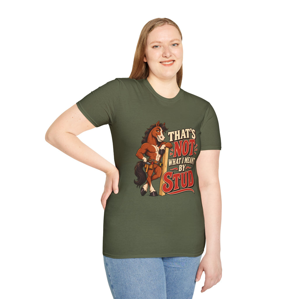 The Wrong Kind of Stud | Funny Horse Graphic T-Shirt