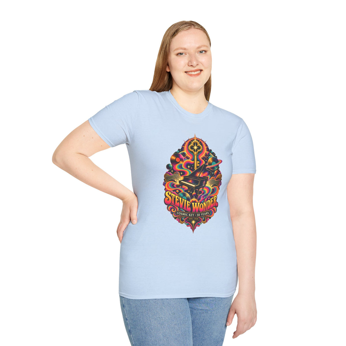 Stevie Wonder Psychedelic Key Songs In The Key of Life T-Shirt