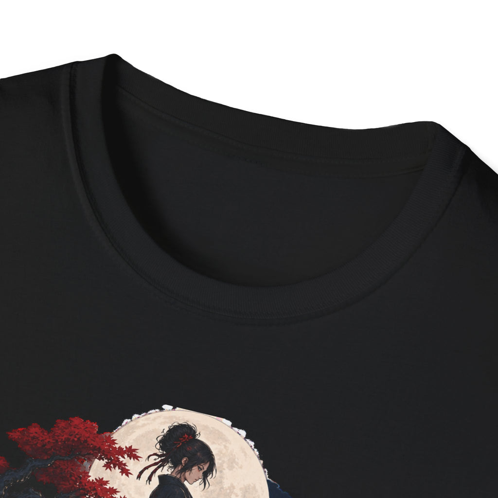 Reflection of a Monster | Moonlit Wolf Spirit T-Shirt | Samurai Silhouette Graphic Tee