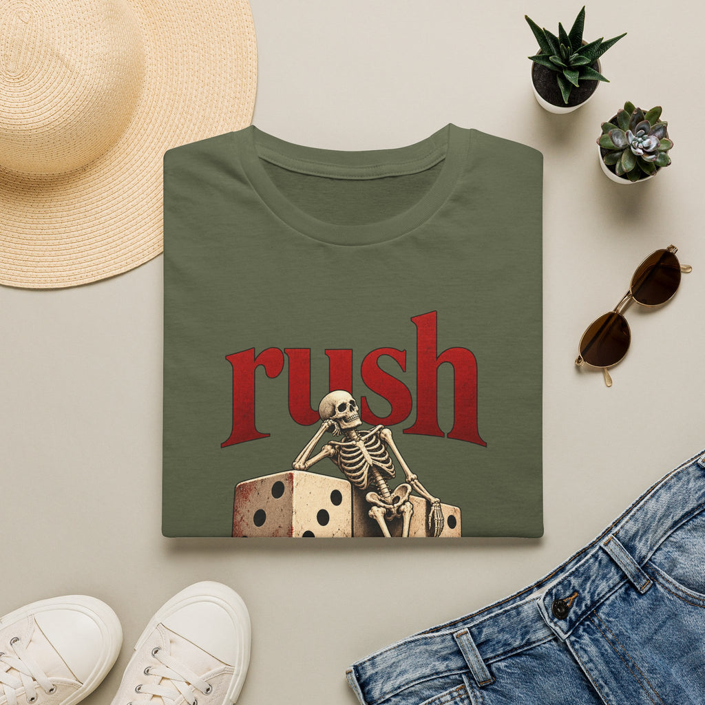 Rush | Roll the Bones | Dice Skeleton Prog Band T-Shirt