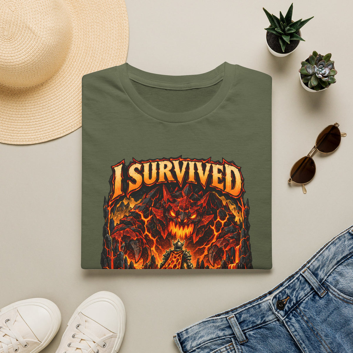 I Survived The Fight Caves Runescape / OSRS Inspired T-Shirt