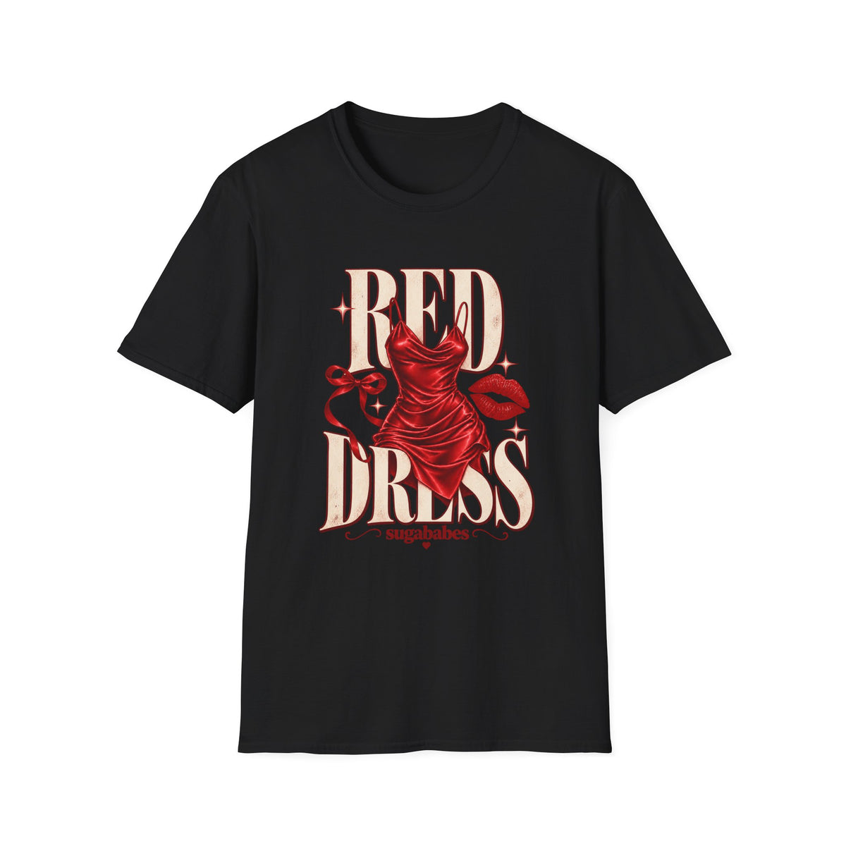 Red Dress | Sugababes Retro Pinup Graphic T Shirt