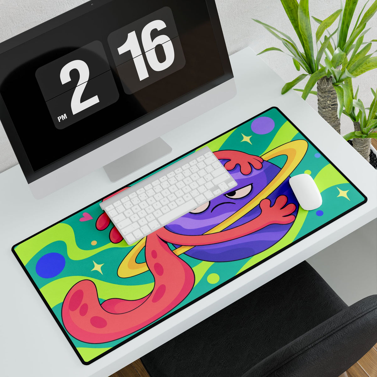 Mouse Mat | Emotional Support Planet | Desk Pad