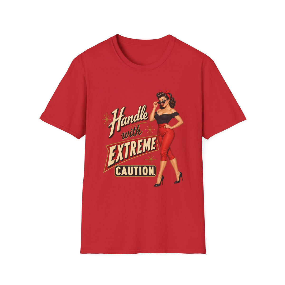 Handle With Extreme Caution Pinup Tee