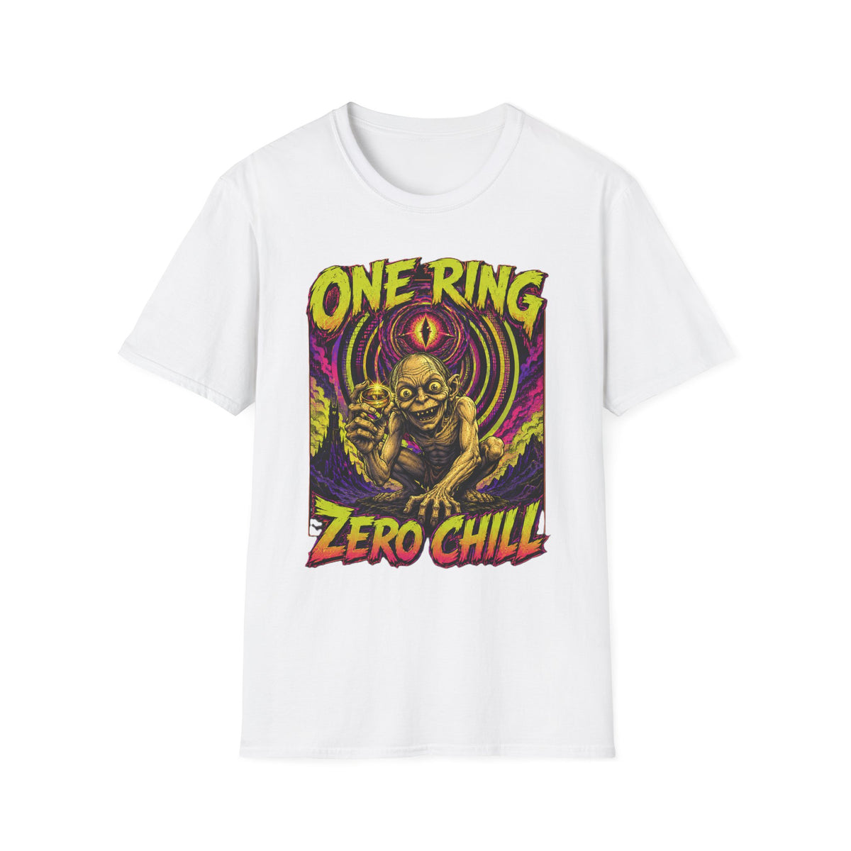 One Ring Zero Chill T-Shirt — Gollum Fantasy Horror Graphic Tee
