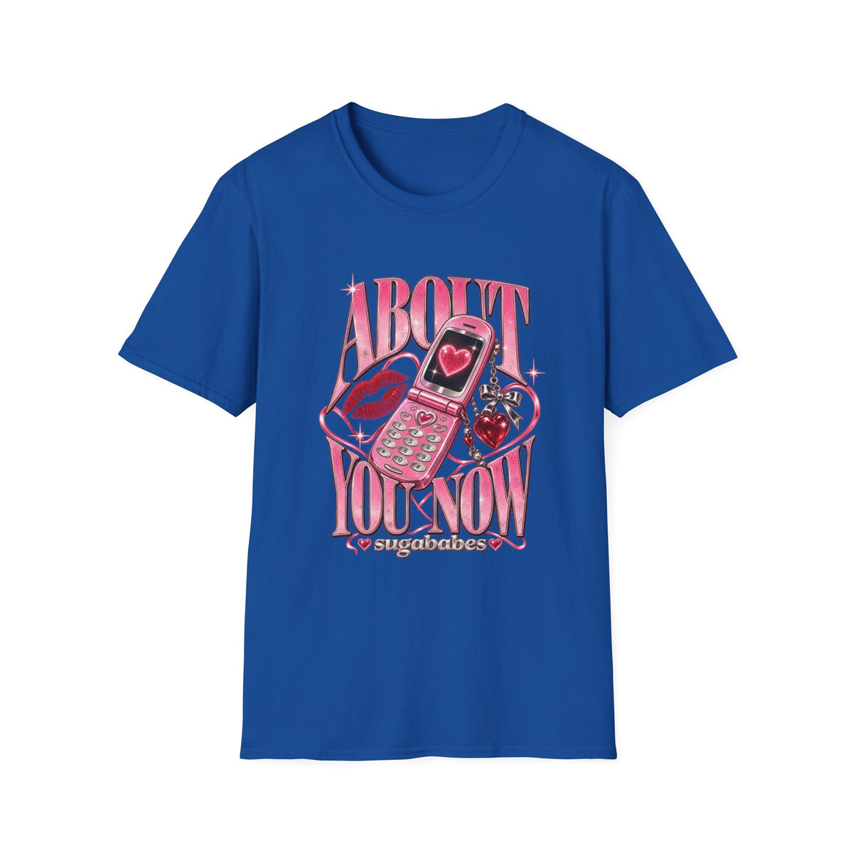 About You Now | Sugababes | Y2K Pink Phone & Heart Vintage Vibe Graphic T Shirt