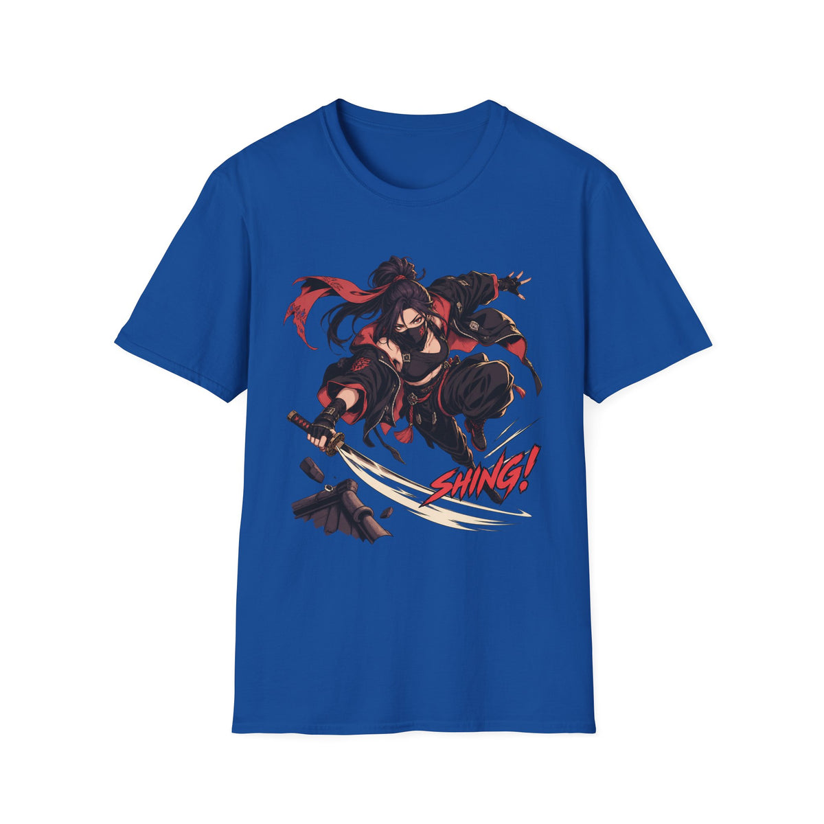 SHING! | Rooftop Samurai Girl | Japanese Anime Style Fight Shirt