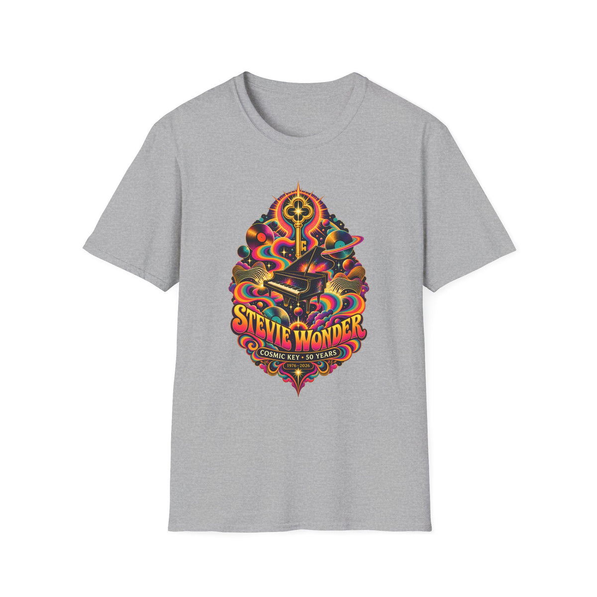 Stevie Wonder Psychedelic Key Songs In The Key of Life T-Shirt