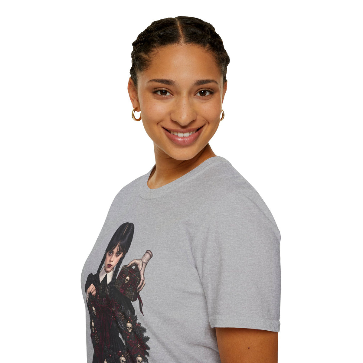 Wednesday Addams | Gothic Chrismtas Portrait T-Shirt