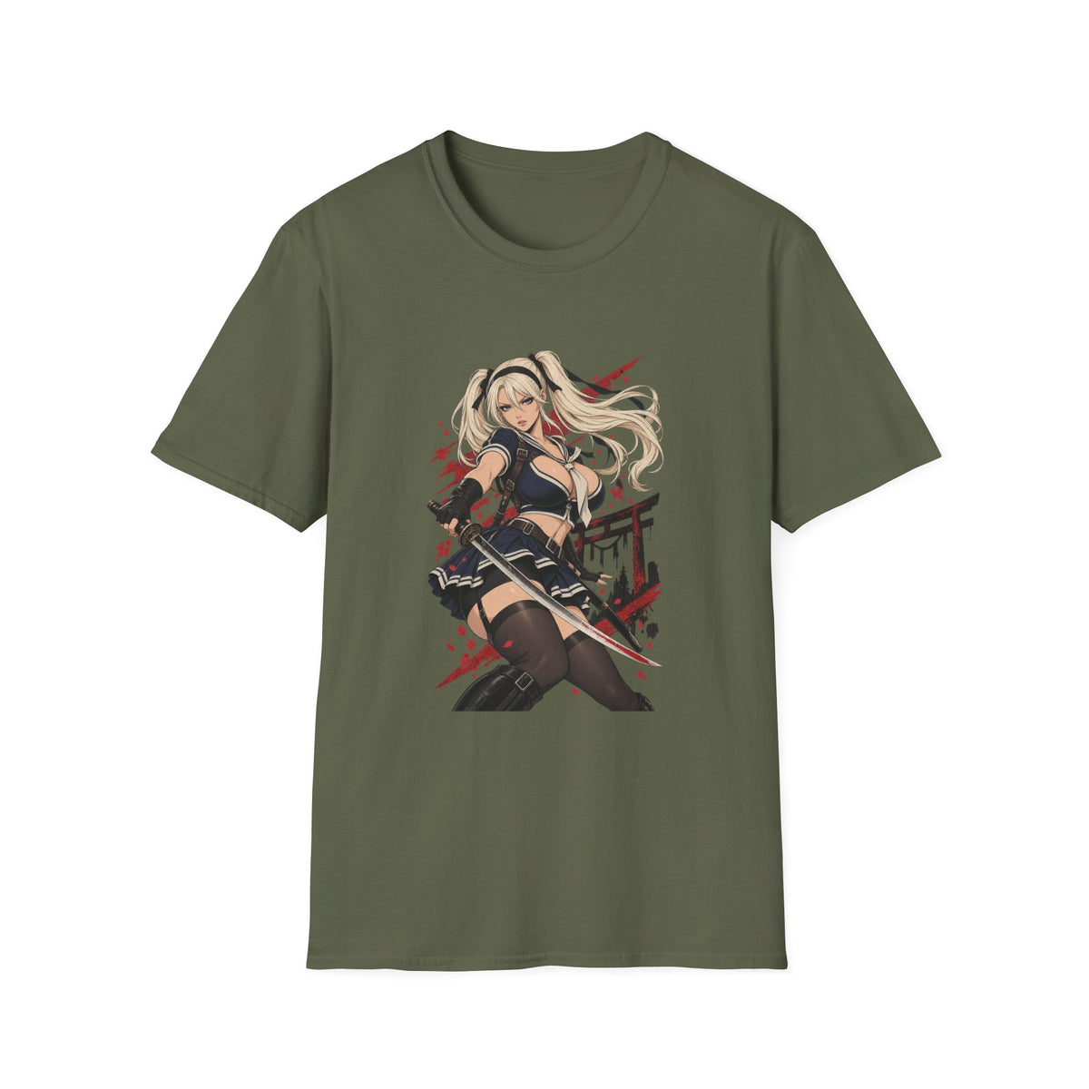 Babydoll | Sexy Sucker Punch Anime Ninja Samurai Pin Up Girl Graphic T-Shirt