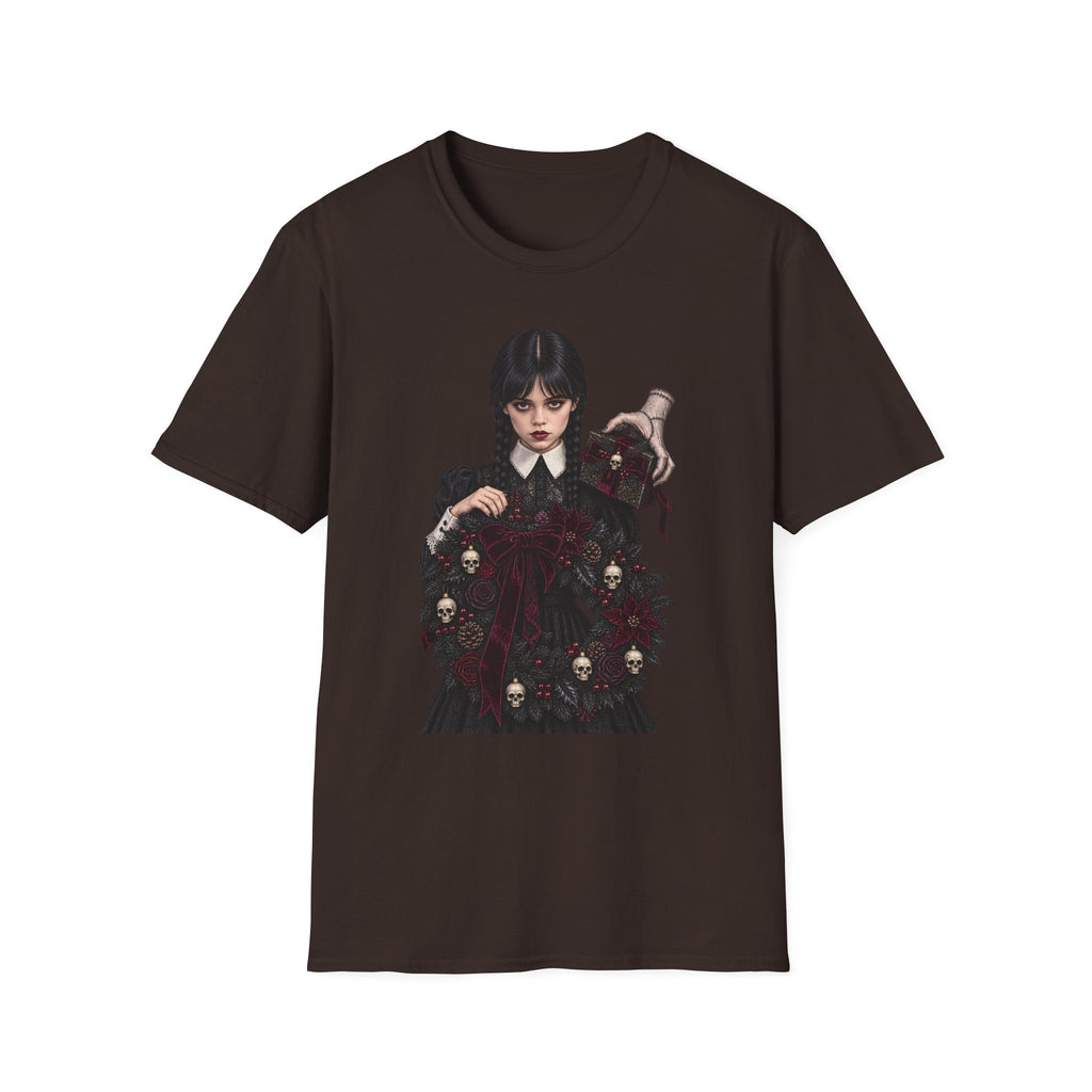 Wednesday Addams | Gothic Chrismtas Portrait T-Shirt