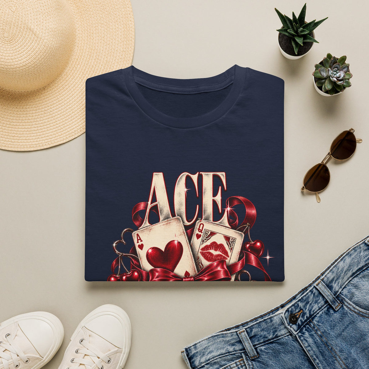 Ace Rejects | Sugababes | Playing Card Ace of Hearts T Shirt