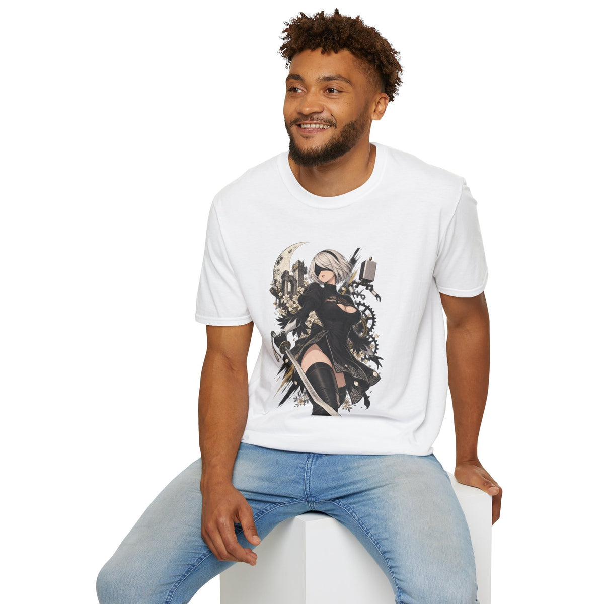 2B | Nier Automata | Anime Swordgirl Pin Up T-Shirt
