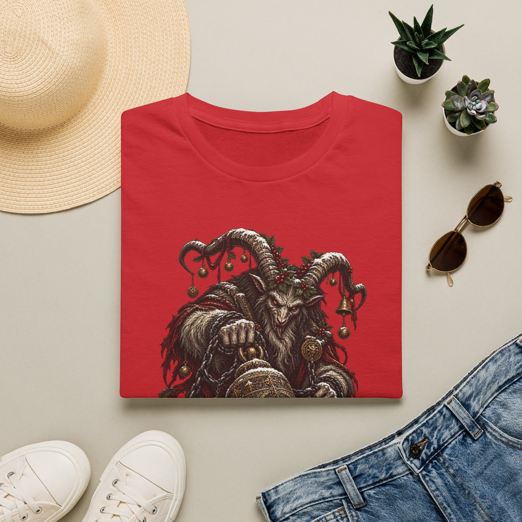 Krampus with Bell | Dark Christmas Demon T-Shirt