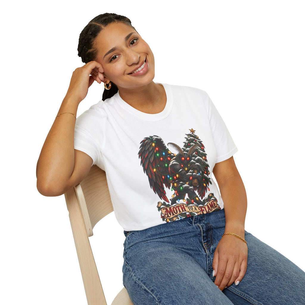Moth to a Flame | Mothman | Christmas T Shirt