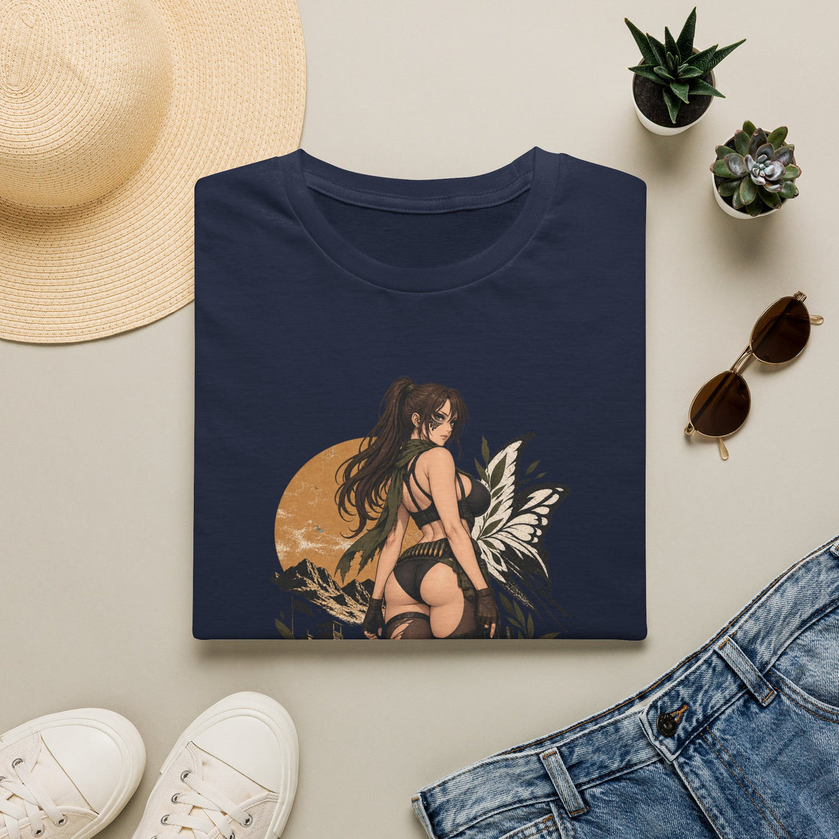 Metal Gear | Quiet | Sexy Pin Up Fantasy Sniper Girl T-Shirt