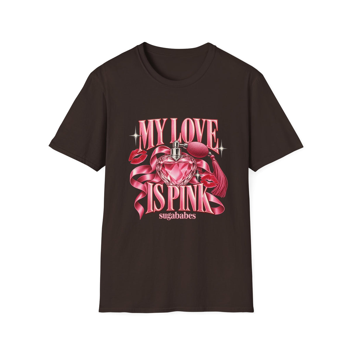 My Love Is Pink | Sugababes | Pink Heart Perfume Graphic T-Shirt